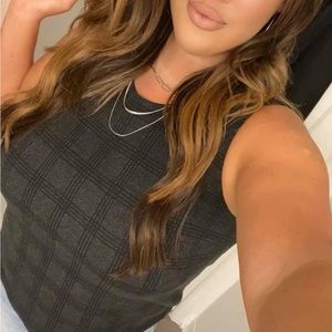 Banana republic plaid top